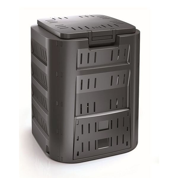 Kompostér záhradný COMPOGREEN 320l čierny
