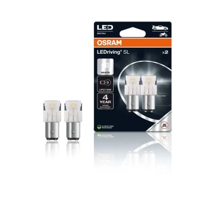 Autožiarovka LED 12V P21/5W BAY15d OSRAM biela 2ks