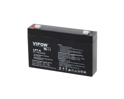 Batéria olovená 6V 7Ah VIPOW BAT0207