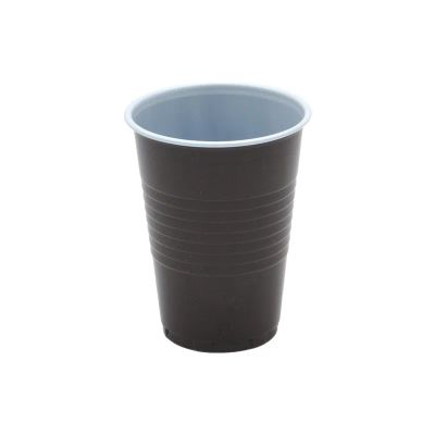 Plastový pohár na kávu 150ml hnedo/biely (100ks)