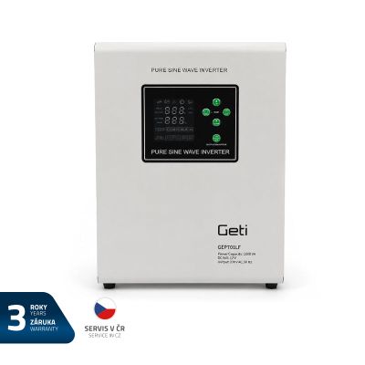 Záložný zdroj napájania GETI GEP701LF sínus 700W s montážou na stenu (1000VA)