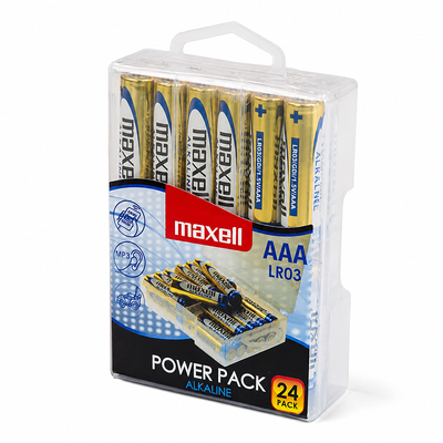 Batéria AAA (R03) alkalická MAXELL Power Pack 24ks
