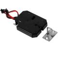 Elektrický zámok XG-07C 12VDC 1,8A čierny s ovládacím kontaktom