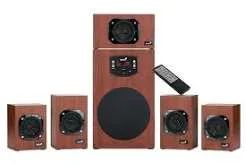 Drevené reproduktory GENIUS SW-HF 5.1 4600 v2, domáce kino, 120 W RMS, DO