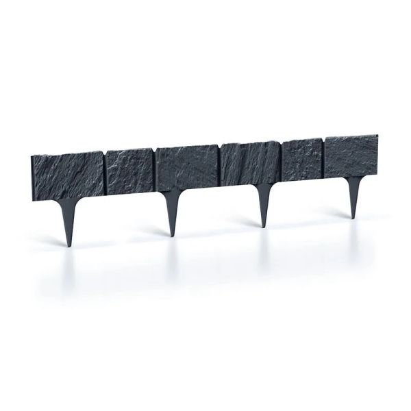 Lem trávnika GARDEN STONE antracit 390cm