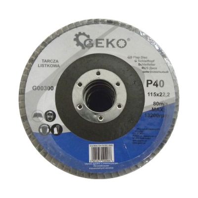 Kotúč na kov lamelový 115mm P40 GEKO G00300