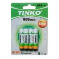 Batéria AAA (R03) nabíjacia 1,2V/900mAh TINKO NiMH 4ks