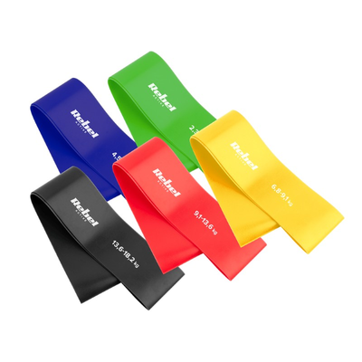 REBEL TPE Mini Band L 2,3-18,2kg 5ks mix farieb