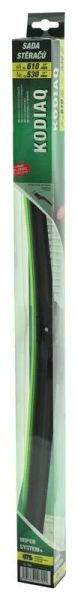 Ploché stierače COMPASS FLAT SET 610+530 mm GREEN Kodiaq