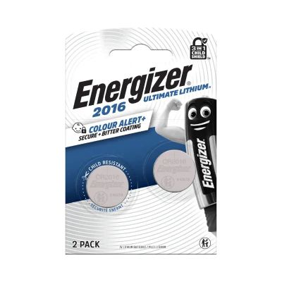 Battery CR2016 ENERGIZER Ultimate lithium 2pcs / blister -30°C