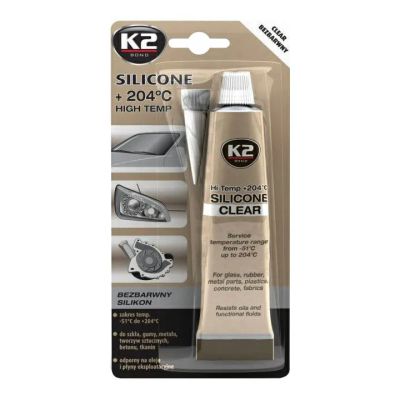 Vysokoteplotné číry silikón K2 SILICONE CLEAR 85g