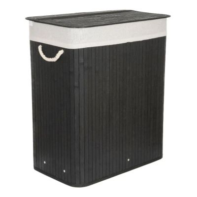 Kôš na bielizeň G21 Bambus 105l Black