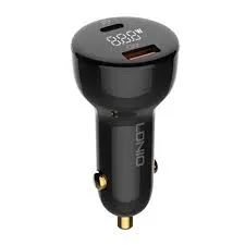 LDNIO C101 Nabíjačka do auta, USB + USB-C, 100W + kábel USB-C na USB-C (čierna)