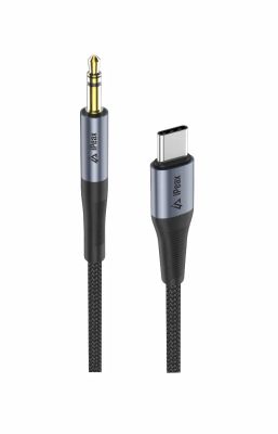 Adaptér iPEAX 90010139 USB-C / JACK 3,5 mm (na počúvanie hudby) čierny
