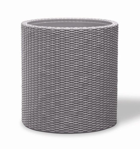 Kvetináč KETER Cylinder M Silver Grey