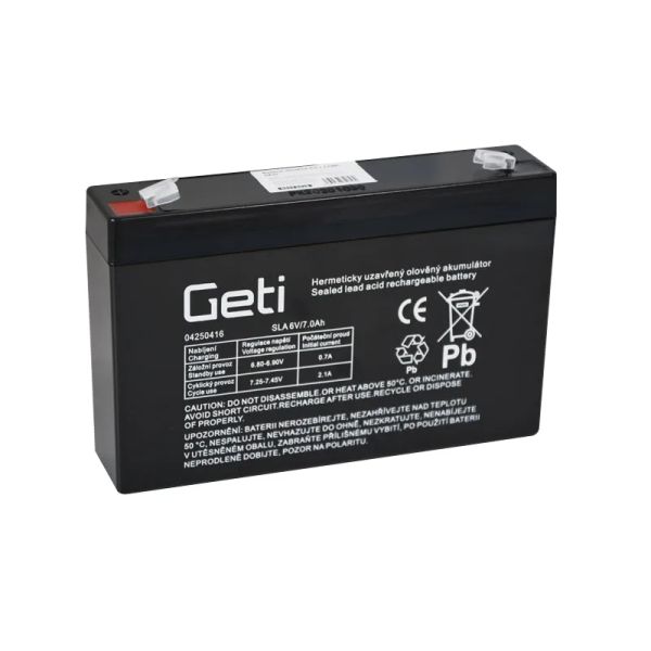 Batéria olovená 6V 7.0Ah GETI