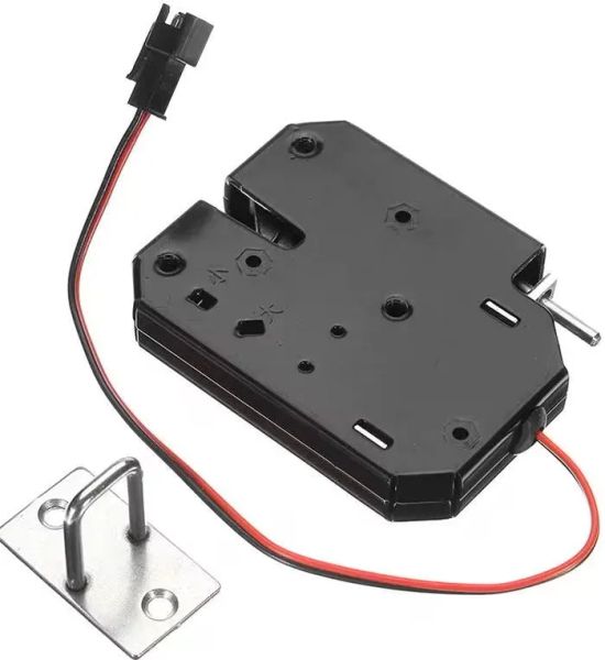 Elektrický zámok XG-07C 12VDC 1,8A čierny