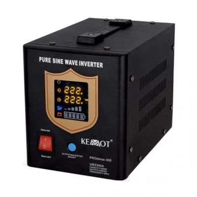 Zdroj záložný KEMOT PROsinus-500 12V 230V 500VA 300W Black