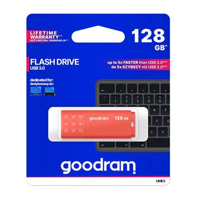 Flash disk GOODRAM USB 3.0 128GB bielo-oranžový