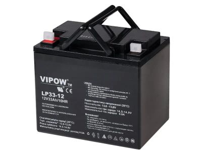 Olovená batéria 12V / 33Ah VIPOW bezúdržbový akumulátor