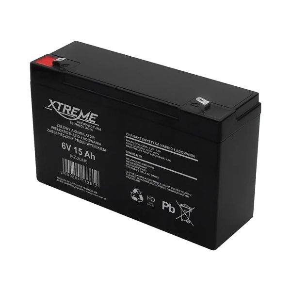 Batéria gélová 6V 15Ah XTREME 82-204