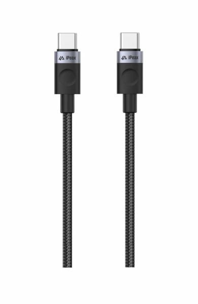 Kábel iPEAX 90010105 USB-C/USB-C 1,5m Black