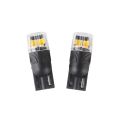 Autožiarovka LED T10 12V CARCLEVER 4LED 2835SMD oranžová 2ks