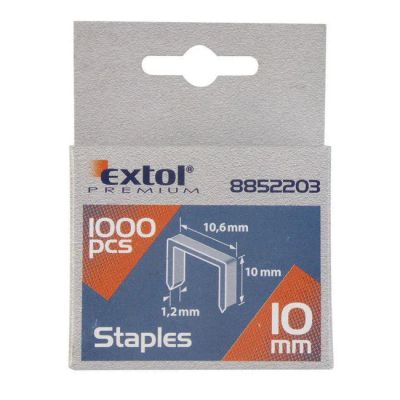 Spony 6mm 10.6x0.52x1.2mm EXTOL PREMIUM 8852201 1000ks
