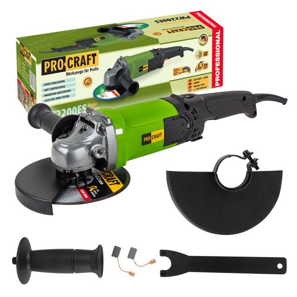 Uhlová brúska PROCRAFT PW2200ES
