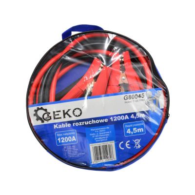 Káble štartovacie 1200A 4,5m GEKO G80045
