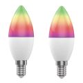 Smart LED žiarovka E14 5W RGB CCT WOOX R9075/2pack WiFi Tuya sada 2ks