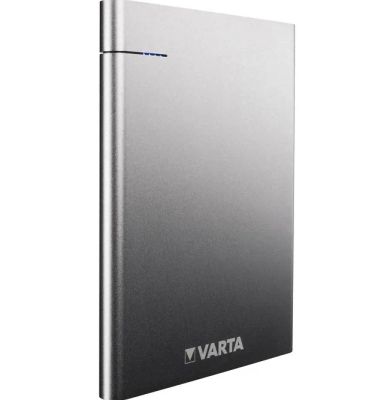 Powerbanka Varta Portable Slim, Li-Pol 12000 mAh, strieborná