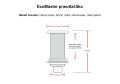 EcoMaster Samostatné pneutlačítko hranaté Matný nerez