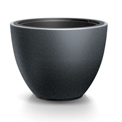 Kvetináč HEOS ECO WOOD antracit 29,8cm