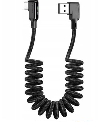 Kábel McDodo USB - USB typ C 1,8 m čierny