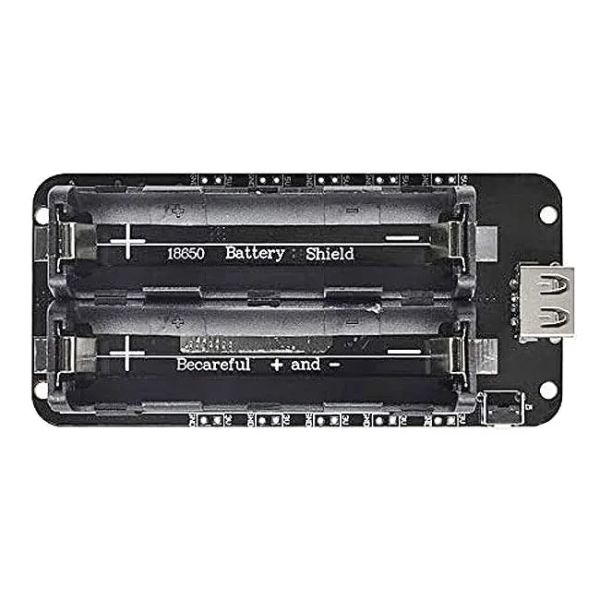 Nabíjačka batérií-powerbanka, modul V8 pre ESP32, ESP8266 pre 2x Li-Ion 18650