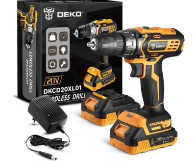 Akumulátorová vŕtačka Deko Tools DKCD20XL01-H10S2 20V
