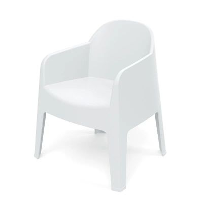 Stolička záhradná MILANE 680x600x805mm - biela