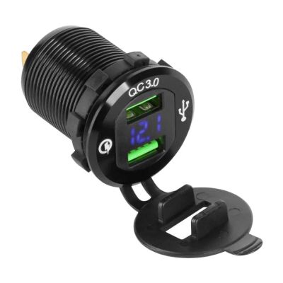 USB nabíjačka Peiying PY-CHR0004 s QC a meračom napätia