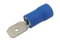 Konektor faston 4.8 mm, vodič 1.5-2.5 mm modrý