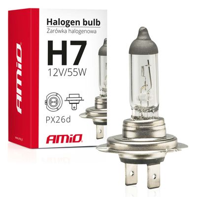 Halogénová žiarovka H7 12V 55W UV filter (E8) AMiO-01156