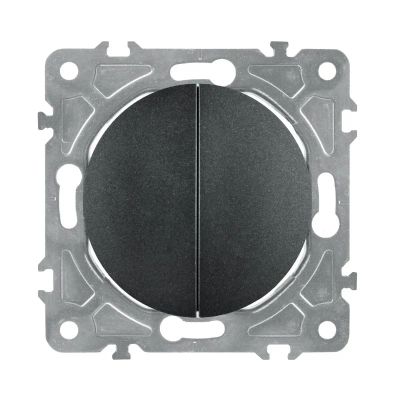 Vypínač ELECTROMALT OVAL OVA1008B čierny