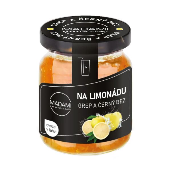 Grep & Čierna Baza 55 ml: ovocie na limonádu