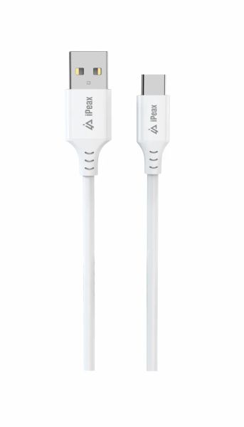 Kábel iPEAX 90010117 USB/USB-C 1,5 m biely