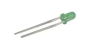 LED  3mm  zelená  difúzna