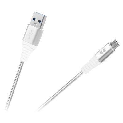 Kábel REBEL RB-6000-100-W USB/Micro USB 1m White