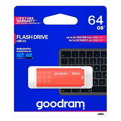 Flash disk GOODRAM USB 3.0 64GB bielo-oranžový
