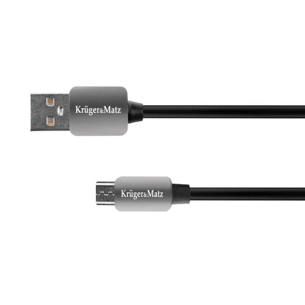 Kábel KRUGER & MATZ KM0324 USB/micro USB 1m Black