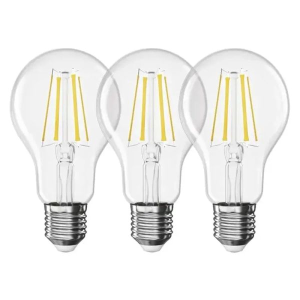 Žiarovka Filament LED E27 5,9 W biela teplá EMOS ZF5D42.3 sada 3ks