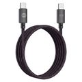 Kábel Forever Vibe USB-C - USB-C 1,0 m 60W tmavosivý